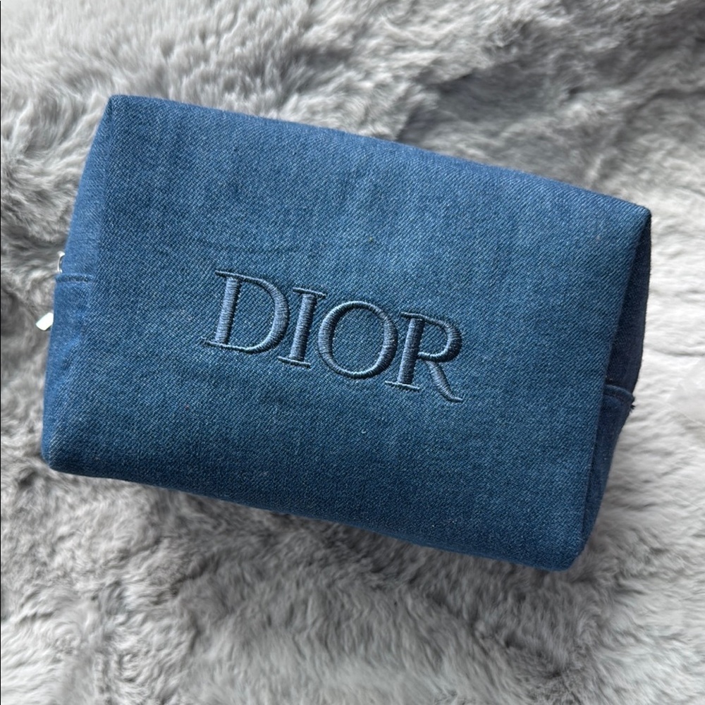 Dior Classic Blue Denim Pouch